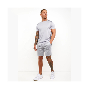 Ensemble court décontracté d'été 100 % coton tricoté pour homme, séchage rapide, conception de logo personnalisé, créez votre propre style, bon prix, marque privée, vente en gros - Product Image 4
