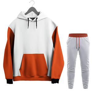 Conjunto de sudadera con capucha y pantalones de chándal de lana de gran tamaño personalizado 2025 para mujer, venta al por mayor, ropa de mujer en blanco personalizada ODM - Product Image 2