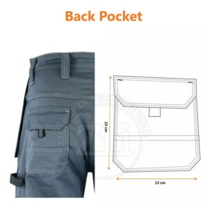 Chaleco de Seguridad Amarillo, Pantalones de Trabajo, ANSI Clase 1, EN ISO 20471 Clase 2, Resistente a Ácidos, Ignífugo, Impermeable, con Logotipo Reflectante LED - Product Image 5