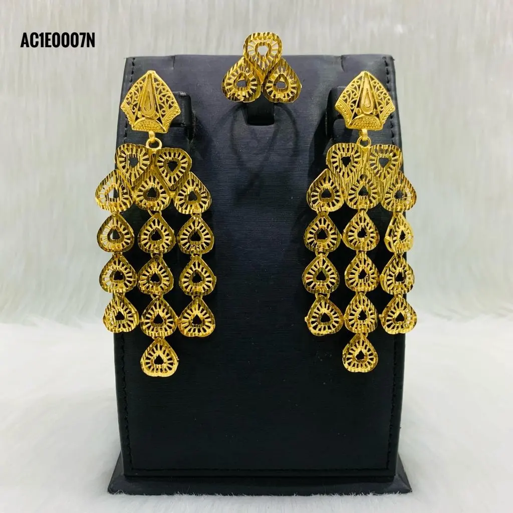 Một gram thời trang Đồ trang sức bông tai mạ vàng thiết kế trực tuyến mạ vàng-Bông tai của phụ nữ/đồ trang sức của phụ nữ