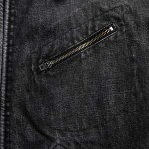 Veste en jean décontractée en coton de haute qualité, style uni et délavé, pour la saison d'automne - Product Image 6