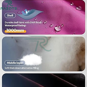 Chaqueta de Invierno Acolchada con Capucha Larga, Transpirable y de Alta Calidad, con Relleno de Algodón para Mujer, Modelo 2026 Razorts - Product Image 4