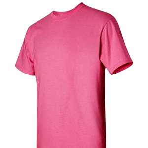 100% algodón en blanco Color sólido cuello redondo Camiseta Premium personalizado cuello redondo Camiseta 100% algodón liso hombres camiseta de talla grande - Product Image 1