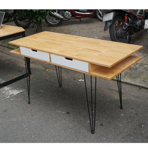 PINLEG BD68038 140x60cm <b>Computer</b> <b>Desk</b> with Iron Legs & Drawers 60cm Wide <b>Desk</b> with Storage Drawers - Product Image 2