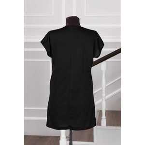 Camiseta Interior Corta y Modesta para Hijab, Color Negro - Product Image 2