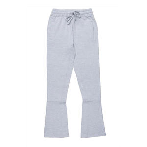 <b>Men's</b> Distressed Embroidery LED Wide-Leg Flare Sweatpants <b>Baggy</b> Oversized Trunks Mid Straight Cotton Leg Street Pants <b>Trousers</b> - Product Image 1