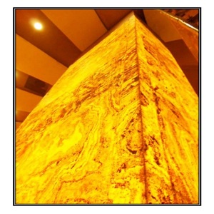 Precio competitivo de fábrica 100% chapa de piedra translúcida tamaño personalizado chapa de piedra flexible compuesta Interior Exterior - Product Image 1