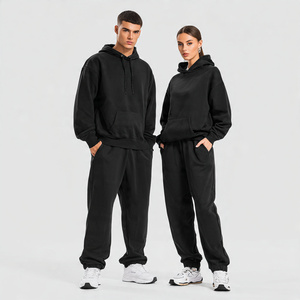 Conjunto Deportivo Holgado para Hombre y Mujer, Sudadera con Hombros Caídos, Pantalones Deportivos Extra Grandes, Conjuntos Deportivos de Invierno con Hombros Caídos, Unisex - Product Image 2
