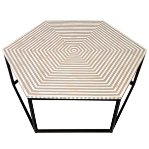 Mesa Artesanal de Alta Calidad con Incrustaciones de Hueso y Cajones, Fabricante y Exportador de Muebles Antiguos de la India. - Product Image 4