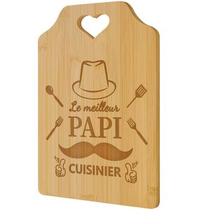 Planche à découper en bois extra large, robuste, en bois dur, pour la préparation de la viande, le barbecue, le service et l'utilisation en cuisine - Product Image 1