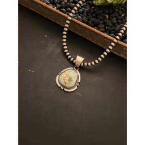 Pendentif Randy Billy Royston avec turquoise et technologie d'incrustation en argent sterling - Product Image 4