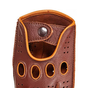 Guantes de Conducción de Cuero a Prueba de Viento Hechos a Medida para Ciclismo y Deportes al Aire Libre, Diseño de Moda para Adultos, Talla Personalizada OEM, Uso en las Cuatro Estaciones - Product Image 4