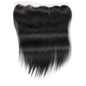 Peluca de cabello humano virgen con cierre Frontal para mujeres negras, color negro Natural, HD, 360 - Product Image 4