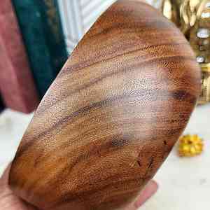 ชามไม้มะม่วงทำด้วยมือเป็นมิตรต่อสิ่งแวดล้อมสำหรับสัตว์เลี้ยงตั้งแคมป์ปราศจากสาร BPA - Product Image 2