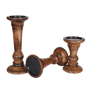 Hot Selling Design Wooden <b>Candle</b> Stand <b>Candle</b> Holder Set Durable Quality Pillar <b>Candle</b> Holder <b>Cheap</b> Prices - Product Image 1