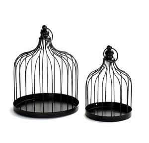 Cage à oiseaux créative en métal faite à la main en fer durable suspendu maison à oiseaux décorative cage à oiseaux rustique pour jardin balcon et utilisation intérieure - Product Image 1