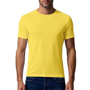 Camiseta de verano para hombre, Camisetas básicas holgadas de manga corta a la moda coreana, camisetas sólidas, camiseta de gran tamaño Unisex 260GSM - Product Image 1