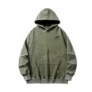 เสื้อฮู้ดดี้ผู้ชายลายฟอกสีแบบใหม่มาแรง ขายส่ง เสื้อฮู้ดดี้ผู้ชายลายฟอกสีแบบสั่งทำพิเศษ - Product Image 1