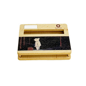 Support de téléphone portable en bois naturel personnalisé avec amplificateur de son intégré – Support de bureau DIY - Product Image 2