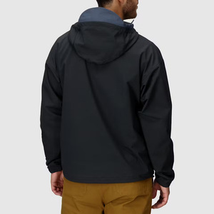 Chaqueta cortavientos para hombre personalizada para golf material impermeable transpirable producción OEM con logotipo impreso y etiqueta privada - Product Image 2