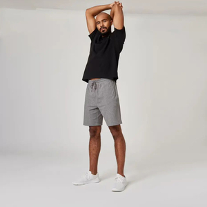 Shorts de sport décontractés pour hommes, séchage rapide, entraînement, course, gym, respirants, taille mi-haute, logo personnalisé, en coton - Product Image 1