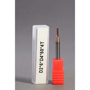 METALDUR LN 2*6*50 4-FLUTE Fraise en cuivre plat 55HRC TiCN Enduit 4-Flûte - Product Image 1