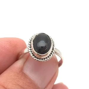 Handmade Silver Boho Style <b>Ring</b> Jewelry 925 Sterling Silver <b>Black</b> <b>Onyx</b> Gemstone Trending <b>Ring</b> Jewelry For Women Gift For Her - Product Image 1