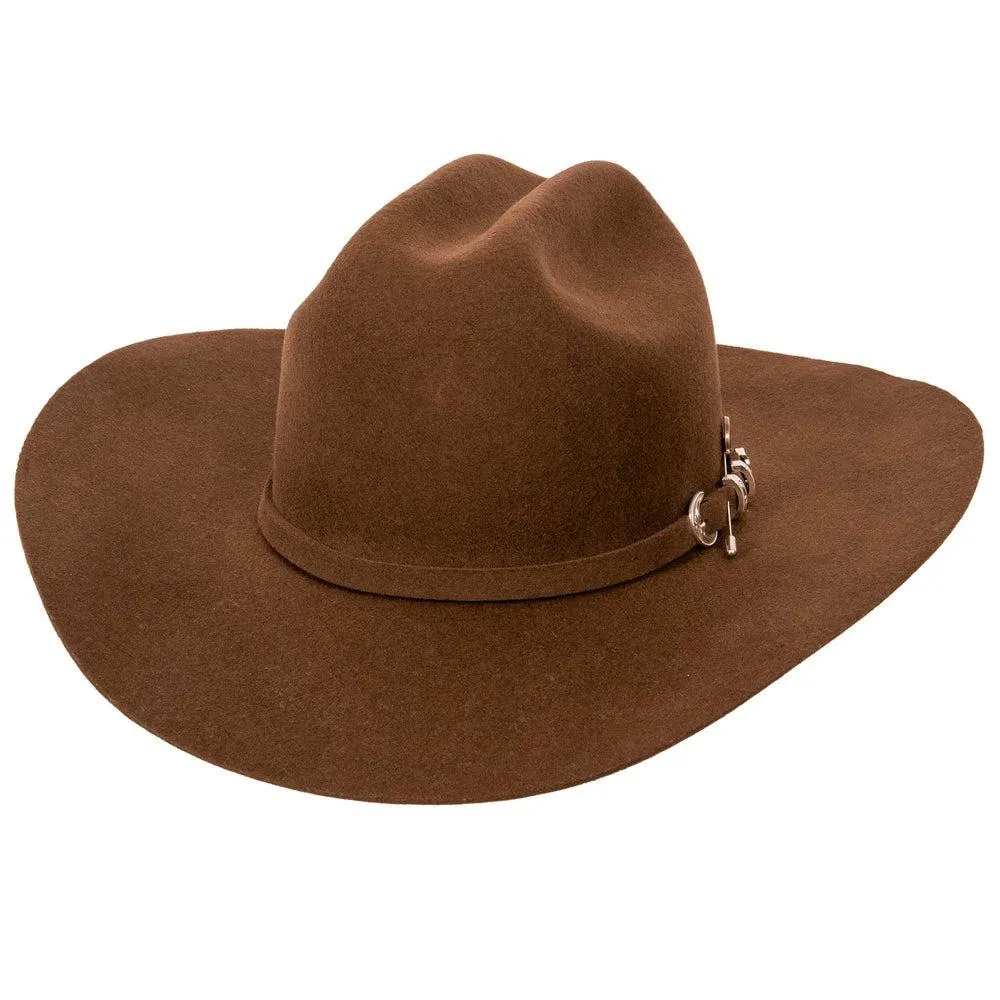 Hochwertige Leder hergestellt westlicher Stil Cowboy-Hüte Bestseller neuer Stil niedriges MOQ Cowboy-Lederhüte Pferdereiten-Hüte