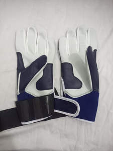 Gants de frappe de baseball en peau de mouton avec impression de logo personnalisé vente à chaud cuir véritable PU lacets doigt complet unisexe - Product Image 5