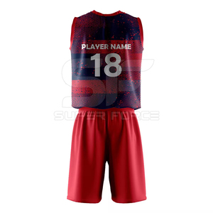 Uniforme de voleibol de malla transpirable Impresión personalizada disponible para ropa deportiva de equipo Uniforme de voleibol por sublimación - Product Image 2