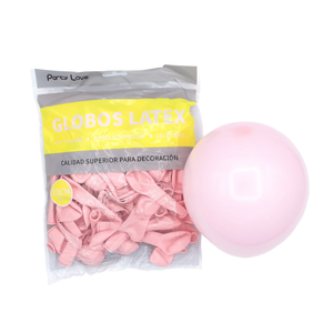Palloncini in Lattice Party Love 12cm Rosa Pastello 100pz Confezione Decorazioni - Product Image 2