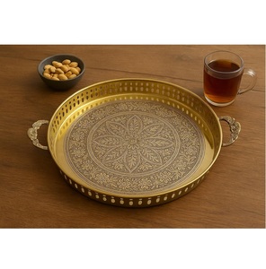 ถาดทองสัมฤทธิ์แท้ งานแฮนด์เมด จานทองสัมฤทธิ์ จานจีน ขนาด 7 นิ้ว - Product Image 5