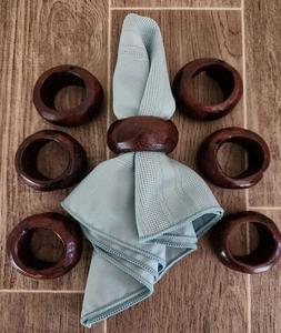 Custom Wooden Napkin Ring <b>Hot</b> Selling Dining Table Decoration Wedding Household Wood Napkin Ring Hand Made Wooden Napkin Rings - Product Image 1