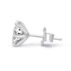 NOVAMART Fine Zarkan Trendy <b>Stud</b> Earrings Single Stone 925 <b>Silver</b> Rose Gold and 14K/18K Plated for Engagement Gift Wholesale Exp - Product Image 5