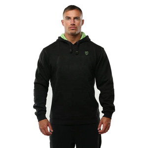 Sweat à capuche de haute qualité pour hommes Gym Tight Fit en coton avec Spandex Design doublé de maillot brodé imprimé personnalisé - Product Image 1