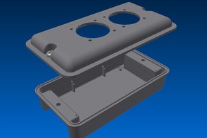 Boîtier de distribution en plastique à profil bas PS-14L4 pour deux prises SCHUKO, boîtier DIY - Product Image 5