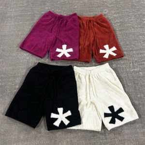 Shorts en coton mohair respirant et tendance, design professionnel, disponibles en différentes couleurs et motifs, vêtements d'usine, demande des clients - Product Image 4