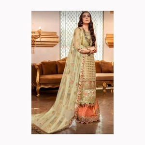 Nueva llegada indio pakistaní Boda nupcial Salwar traje para las mujeres traje de novia vestidos para la venta - Product Image 2
