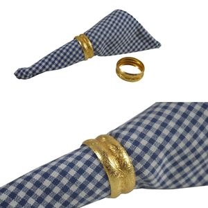 Servilletero de Metal redondo en relieve diseños soportes de pañuelos mejor para bodas restaurantes hoteles Decoración de mesa para el hogar - Product Image 5