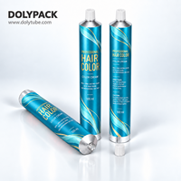 Tube pliable en aluminium vide personnalisé de 100 ml pour emballage de crème, lotion, soins de la peau, coloration capillaire, crème colorante, pâte colorante