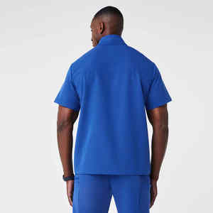 Conjuntos de uniformes Bestex Custom Mock Mens Neck Scrub Top Enfermera Medical Quarter Zip Tailored Fit Scrubs Conjuntos de uniformes Proveedor Uniforme con logotipo personalizado - Product Image 4