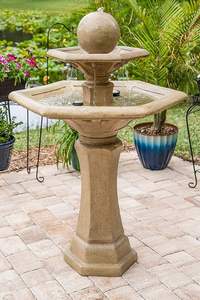 Fontaine extérieure HAYAT INDUSTRIES en marbre naturel, sculptée à la main, en pierre massif, moderne, écologique, durable et résistante au feu - Product Image 3