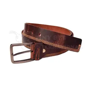 2023 Leather Belt For Men Jeans Wholesale Fashion Casual Adjustable Pin Buckle Belt Cow Hide Leather Belt