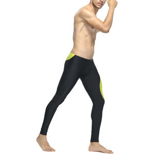 Leggings Casuales para Hombre, Corte Ajustado, Cintura Elástica, Color Sólido, Transpirables, de Algodón y Bambú, Pantalones Deportivos de Compresión para Gimnasio - Product Image 4