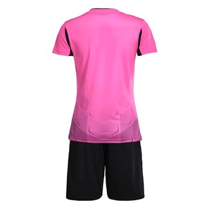 Tenues de football personnalisées de qualité supérieure pour adultes 2025 avec maillots d'équipe 100% polyester à séchage rapide et respirant col en V unisexe - Product Image 3