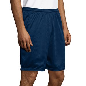 Pantalones cortos de gimnasio de alta calidad para hombre, venta al por mayor, patrón sólido, ropa deportiva de entrenamiento informal, hecha de lona, material de algodón y poliéster - Product Image 2