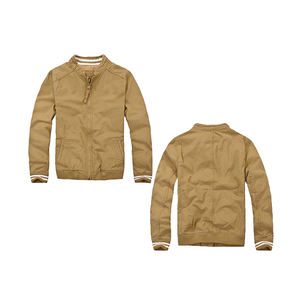 Chaqueta Bomber Elegante, Mezcla de Algodón Premium, Puños Ajustables con Ribete, Bolsillo Frontal con Cremallera, Interior Suave, Ideal - Product Image 3