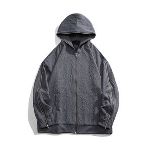 Sudadera con Capucha Lisa sin Cordones para Invierno 2025, 100% Algodón, Diseño de Bolsillo de Felpa Bordada, Logotipo Personalizado, Servicio OEM - Product Image 2