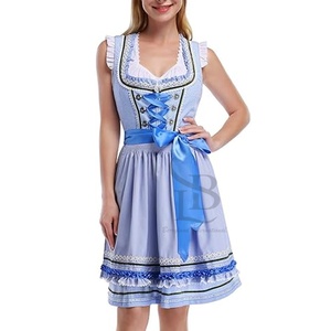 Dirndl Bordado Bávaro Alemán Austriaco Australiano Estadounidense para la Fiesta de Primavera, Dirndl Bávaro para el Oktoberfest, Traje Tradicional - Product Image 4