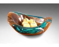 Tazón de madera de resina personalizado de tendencia con diseño para el hogar y el jardín, vajilla, cuencos, vajilla antigua, tazón de madera - Product Image 2